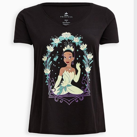 torrid Tops - Torrid Roll Cuff Top - Disney Princess & The Frog Tiana Size 1
